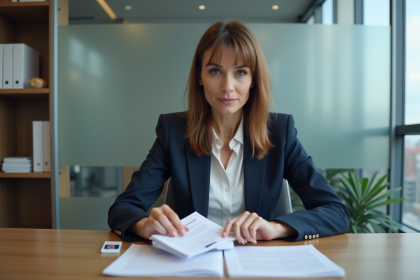 Femme d'&acirc;ge moyen dans un bureau municipal moderne