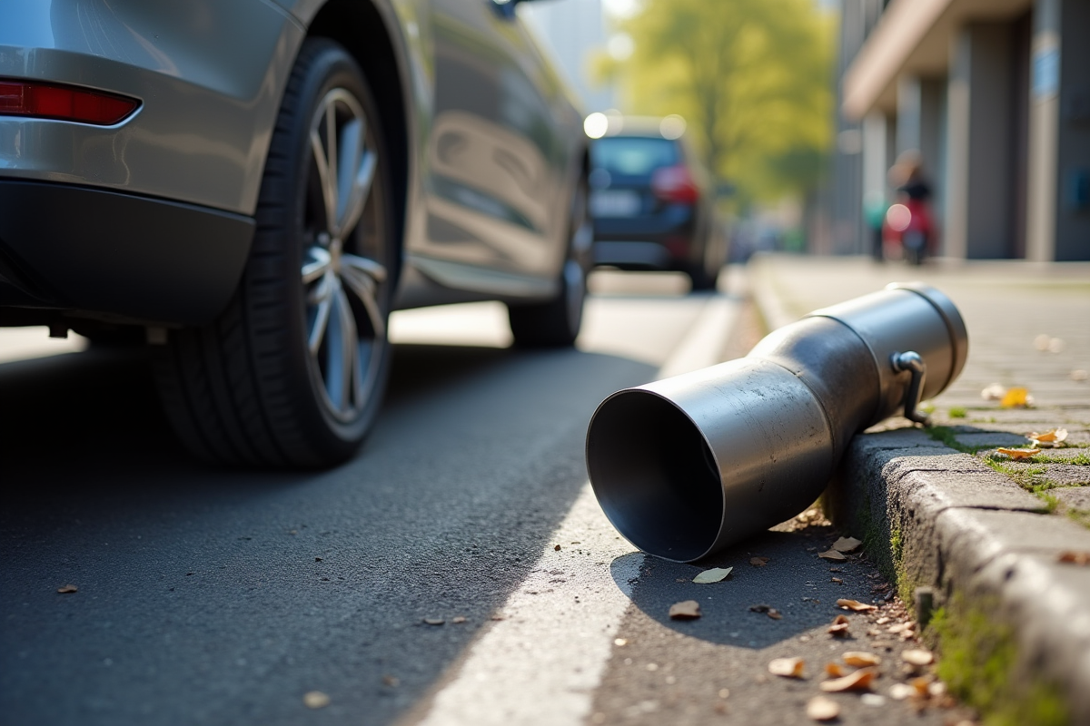 Conséquences et risques d’un pot d’échappement tombé de votre voiture